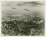 United States - Army - Airplanes in formation over New York City