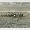 United States - Army - Machine gunners behind overturned motorcycle