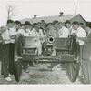 United States - Army - Football players inspect field gun