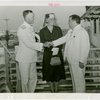 United States - Navy - Fiorello LaGuardia greeting admiral and wife at Summer City Hall