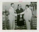 United States - Navy - Fiorello LaGuardia greeting admiral and wife at Summer City Hall