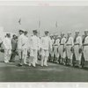 United States - Navy - Parade - Admiral and lieutenant reviewing honor guard