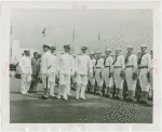 United States - Navy - Parade - Admiral and lieutenant reviewing honor guard