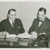 Venezuela Participation - Grover Whalen and Ramón Ayala (Consul General) signing contracts