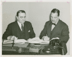 Venezuela Participation - Grover Whalen and Ramón Ayala (Consul General) signing contracts