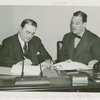 Venezuela Participation - Grover Whalen and Ramón Ayala (Consul General) signing contracts