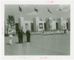 Vermont Participation - George Aiken (Governor) reviewing troops