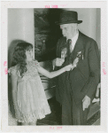 Veterans - Civil War - Veteran explaining metals to girl
