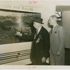 Veterans - Civil War - Veteran and man looking at exhibit