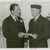 Veterans - Temple of Peace - Grover Whalen receiving scroll