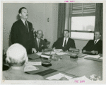 Veterans - Temple of Peace - Grover Whalen addressing meeting of patriotic societies