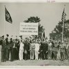 Veterans - Temple of Peace - Grover Whalen and group at site of proposed Veterans Temple of Peace