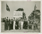 Veterans - Temple of Peace - Grover Whalen and group at site of proposed Veterans Temple of Peace