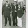 Veterans - World War I - Grover Whalen shaking hands with the wife of George Harvey (Queens Borough President )