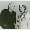 Veterans - World War I - Man and woman at meeting of National Defense Committee
