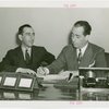 Victoria Falls Exhibit - Norman Yule and Howard Flanigan signing contracts