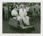 Virginia Participation - James H. Price (Governor ) and wife in American Express cart