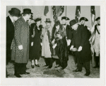 Washington Hall - Grover Whalen and group at groundbreaking