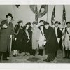 Washington Hall - Grover Whalen and group at groundbreaking
