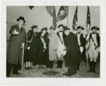 Washington Hall - Grover Whalen and group at groundbreaking
