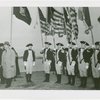 Washington Hall - Grover Whalen and group at groundbreaking
