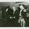 Washington Hall - President of Sons of the American Revolution with girl and man in costume