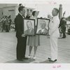 West Virginia Participation - Crowe, Dorothy Ann - Presenting Grover Whalen and Homer Holt (Governor) with their portraits
