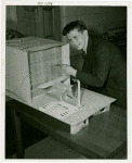 Westinghouse - Man with model wind tunnel