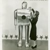 Westinghouse - Mechanical Man and Dog (Elektro and Sparko) - Woman showing roses to Elektro
