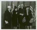 Women's Groups - Emma Balcoln, Mary Sheldon, Frederick Sasse and Edna Johnson at National Legion of Mothers meeting