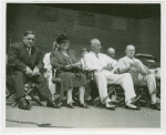 Works Progress Administration - Fiorello LaGuardia, Florence Kerr, R.D. Harrington and John Carmody at W.P.A. Day ceremony