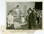 Works Progress Administration - Schoolchildren - Watching woman demonstrate spinning wool