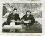 Yugoslavia Participation - Grover Whalen and Constantin Fotich (Ambassador) signing contract