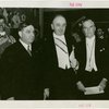 Yugoslavia Participation - Fiorello LaGuardia and Constantin Fotich (Ambassador) with man