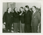 Yugoslavia Participation - Constantin Fotich (Ambassador) and Edward Roosevelt with men