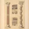 A. A. From the cloisters of San Giovanni--Laterano, Rome; Entablature of the portico of San Lorenzo fuori le Mura, Rome; From the tribune of San Lorenzo fuori le Mura, Rome.