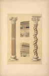 A. A. From the cloisters of San Giovanni--Laterano, Rome; Entablature of the portico of San Lorenzo fuori le Mura, Rome; From the tribune of San Lorenzo fuori le Mura, Rome.