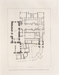 Plan of the new entrance for his majesty into the House of Lords