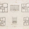 Design for a town mansion to be erected in St. James Square ; Buckingham House Pall Mall