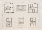 Design for a town mansion to be erected in St. James Square ; Buckingham House Pall Mall