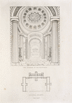 Dulwich College ; The interior of the mausoleum.