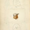 Mother and child; Head of a man wearing a cap; A clergyman