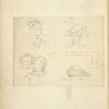 Various male and female heads in hats;] Florentine [hat] with upturned sides, 1457