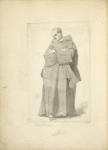 Monk wearing robe with hood