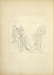 Two figures with various aspects of their garments diagrammed