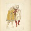 Two men walking perpendicularly to each other