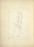 Man wearing breeches, doublet and sword