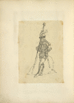 Man with sword and spear topped with a star