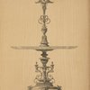 Silver dessert stand.