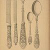 Silver cutlery.
